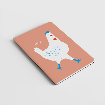 Quaderno a righe "I Ruvidi ONE" - 13x18cm - Copertina telata - Mod. HEY hen