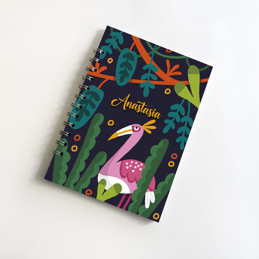 Quaderno personalizzato con il tuo nome -  Mod. Jungle Anastasia