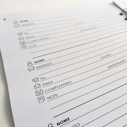 Quaderno personalizzato con il tuo nome - Modello Cassiopea