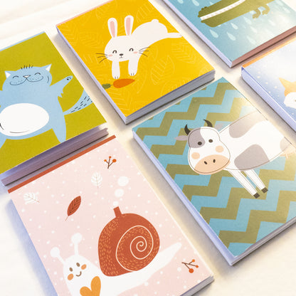 Set Book Money, 46 Sfide differenti per risparmiare, Block-notes, penna, busta risparmio - Mod Snail