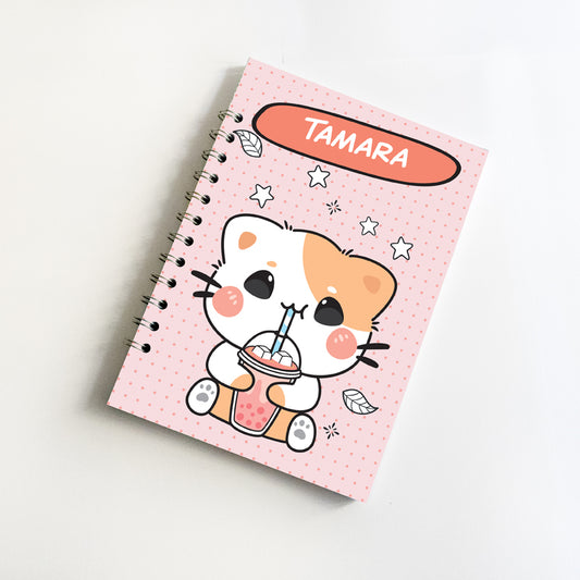 Quaderno personalizzato con il tuo nome - Modello Kawaii Tamara