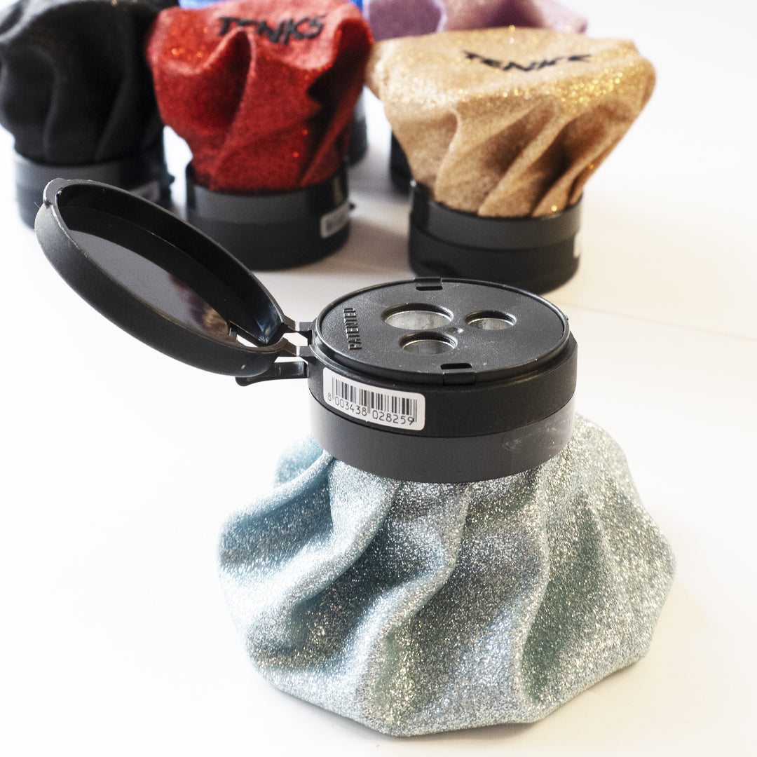 Temperino Tenks Glitter a sacchetto con 3 fori