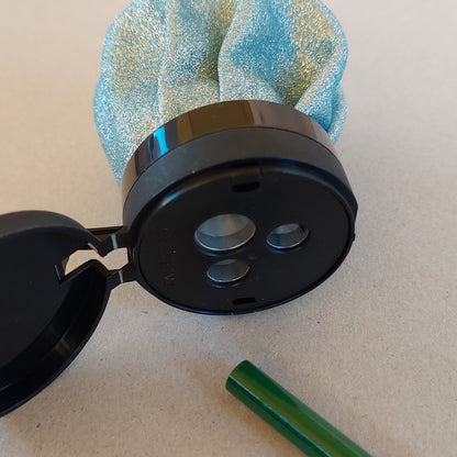 Temperino Tenks Glitter a sacchetto con 3 fori