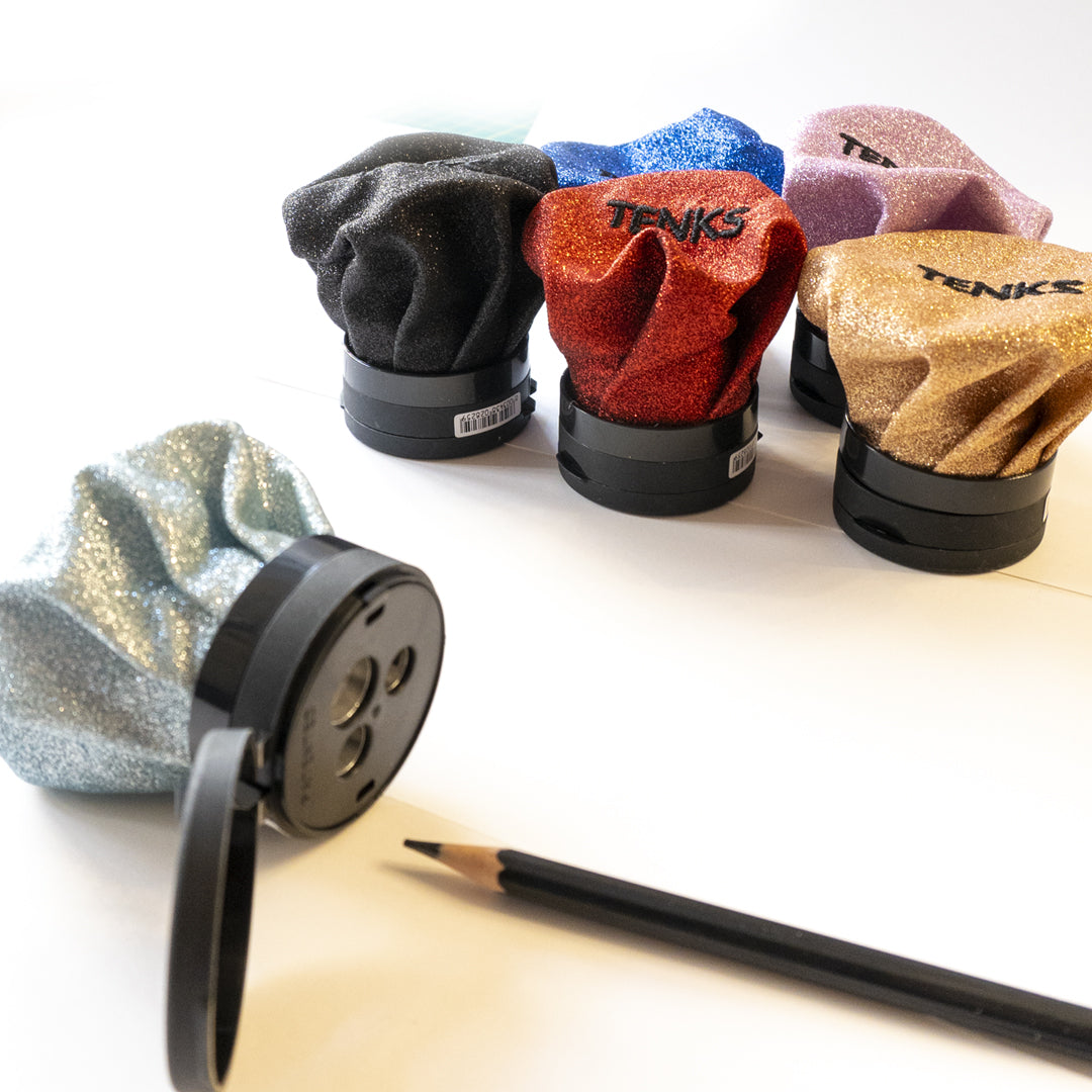 Temperino Tenks Glitter a sacchetto con 3 fori